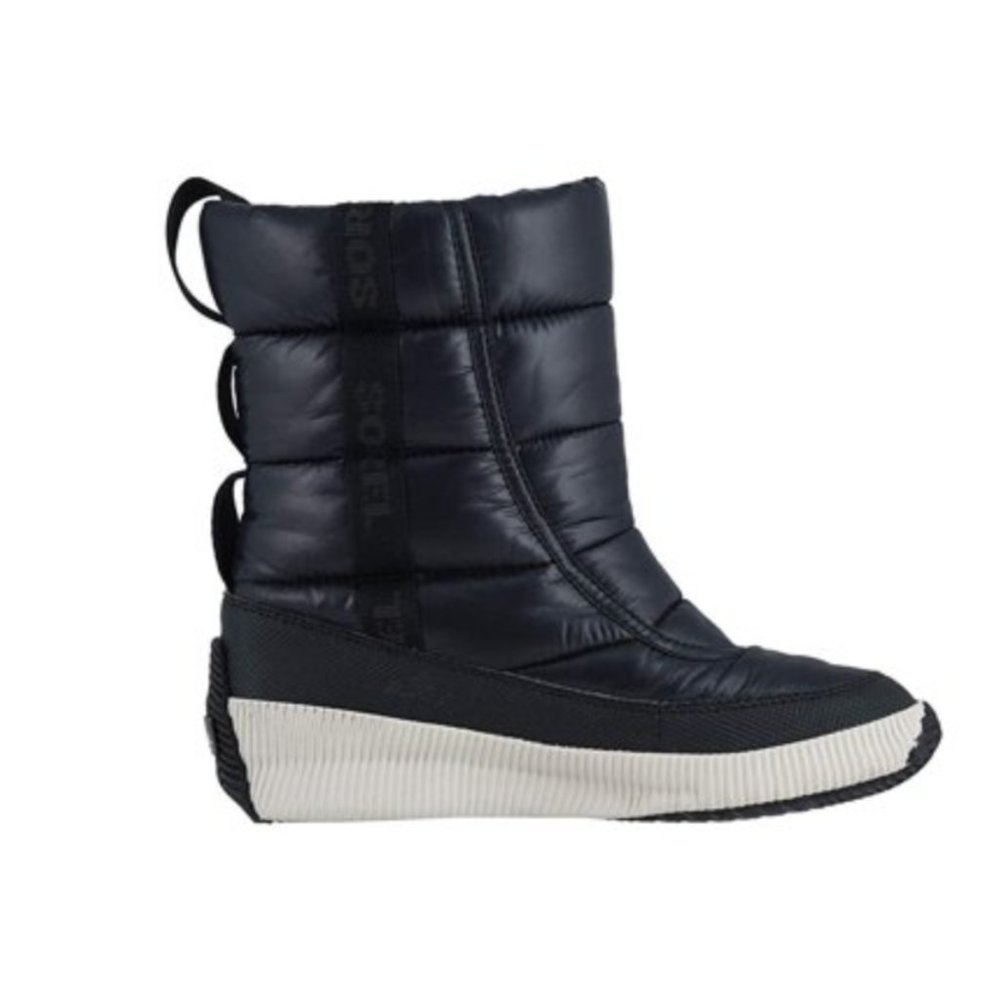 Sorel Out 'N About Puffy Mid Women's Black Waterproof Insulated Boots  US 7.5